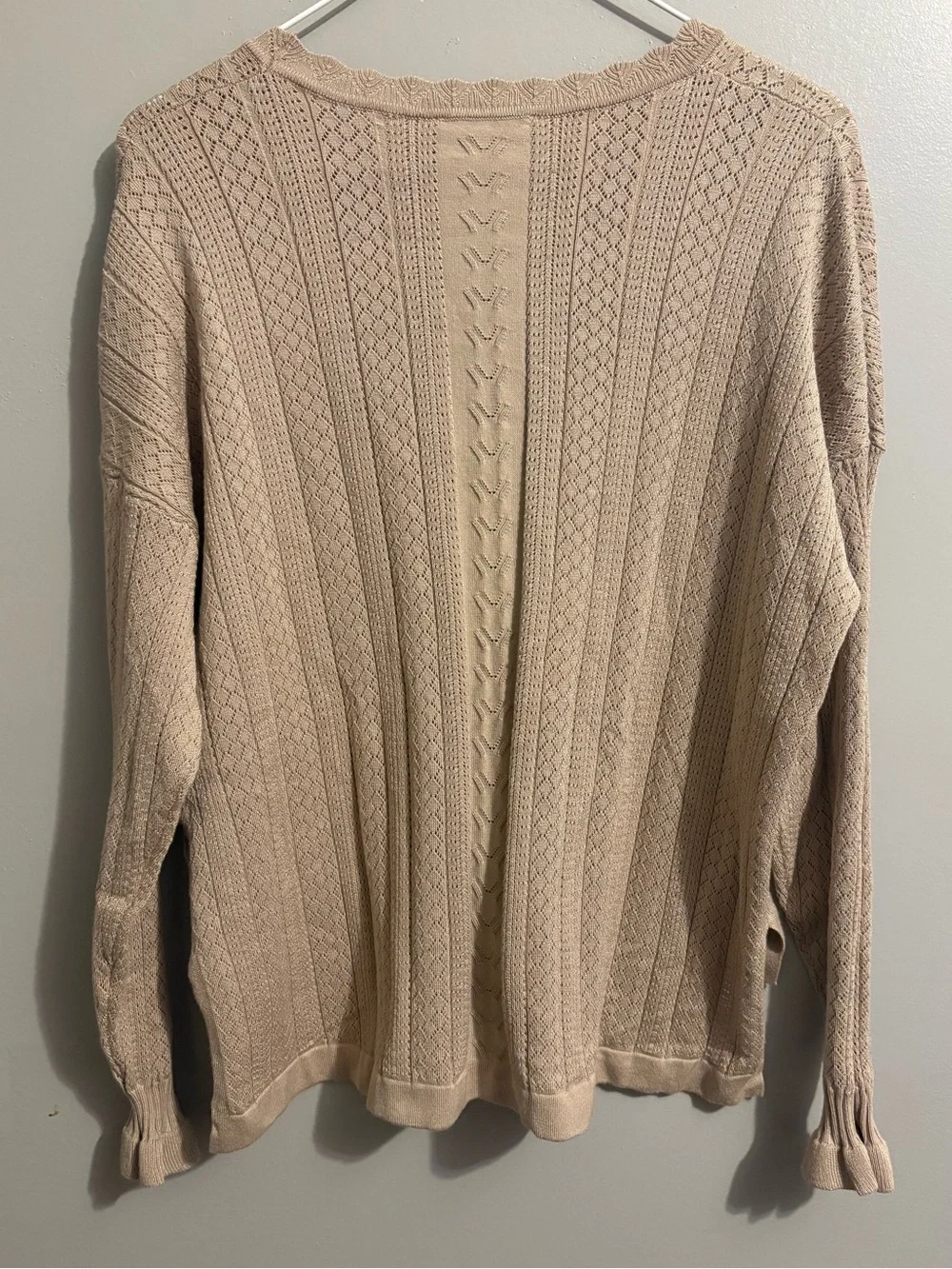 Adrianna Papell Brown Knit Sweater